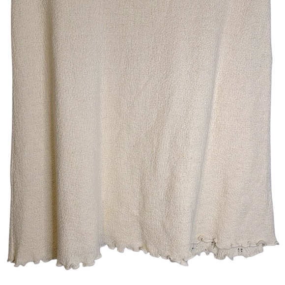 Wandering Sage Ivory Knit‎ Skirt 100% Cotton Peruvian Eco Sound Boho Festival XL - Picture 8 of 10